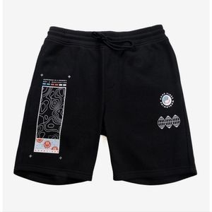 Brookyln Cloth Co: The Knit Short~Black Good Vibes World Wide Shorts